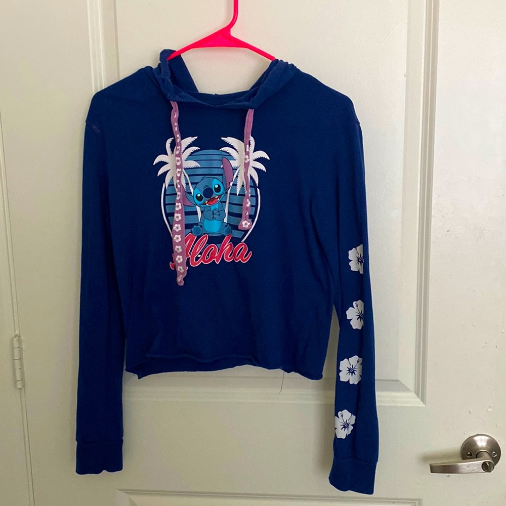 Cropped Disney Stitch Hoodie (S)